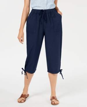 Karen Scott Dahlia Solid Capri Pants, Created for Macy's