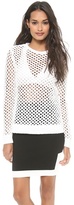Thumbnail for your product : Alexander Wang T by Open Knit Crew Neck Pullover