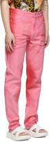 Thumbnail for your product : Givenchy Pink Shiny Polished Jeans