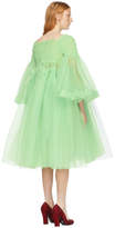 Thumbnail for your product : Molly Goddard Green Pearl Dress