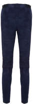 Thumbnail for your product : Alice + Olivia Navy Front Zip Suede Legging