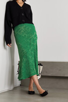 Thumbnail for your product : Cefinn Salone Satin-jacquard Midi Skirt