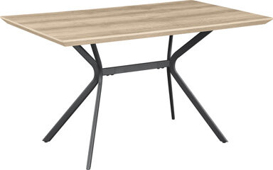 Ivy Bronx Hanover Light Brown 53-Inch Composite Wood Dining Table