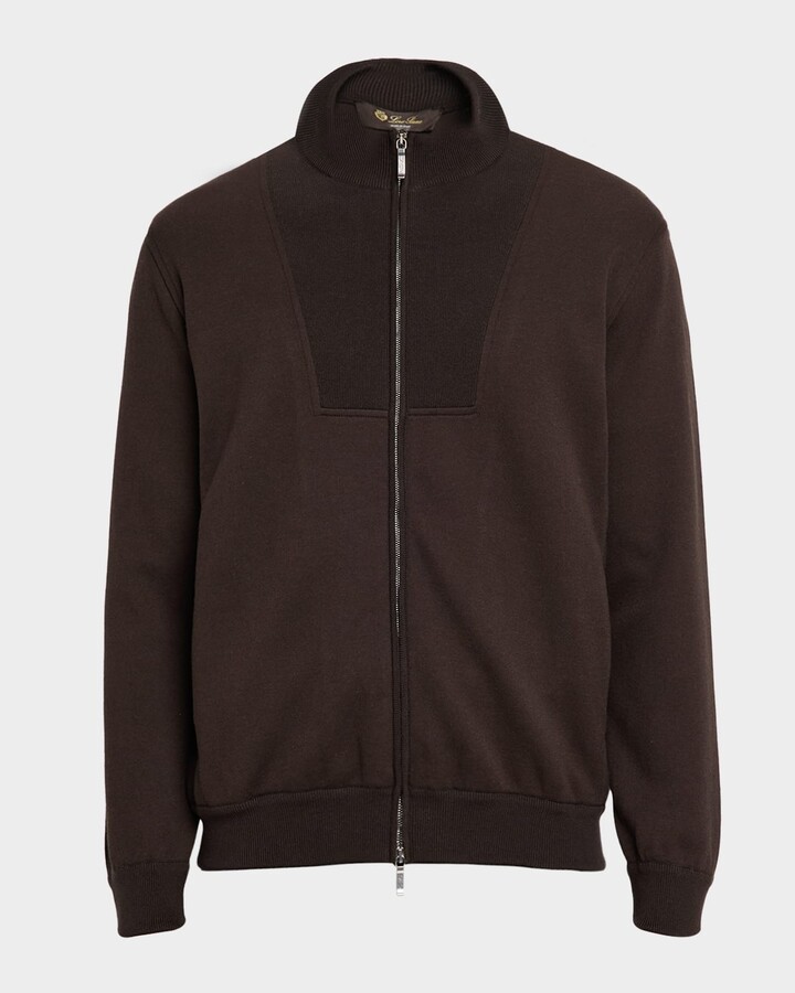 Loro Piana Men's Whitney Full-Zip Bomber Jacket