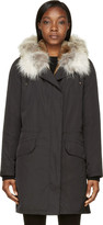 Thumbnail for your product : Yves Salomon Army by Black Fur-Lined Parka