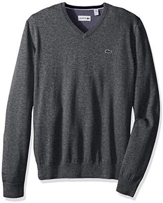 Lacoste Men's Seg 1 Cotton Jersey V-Neck Sweater, Ah0347-51
