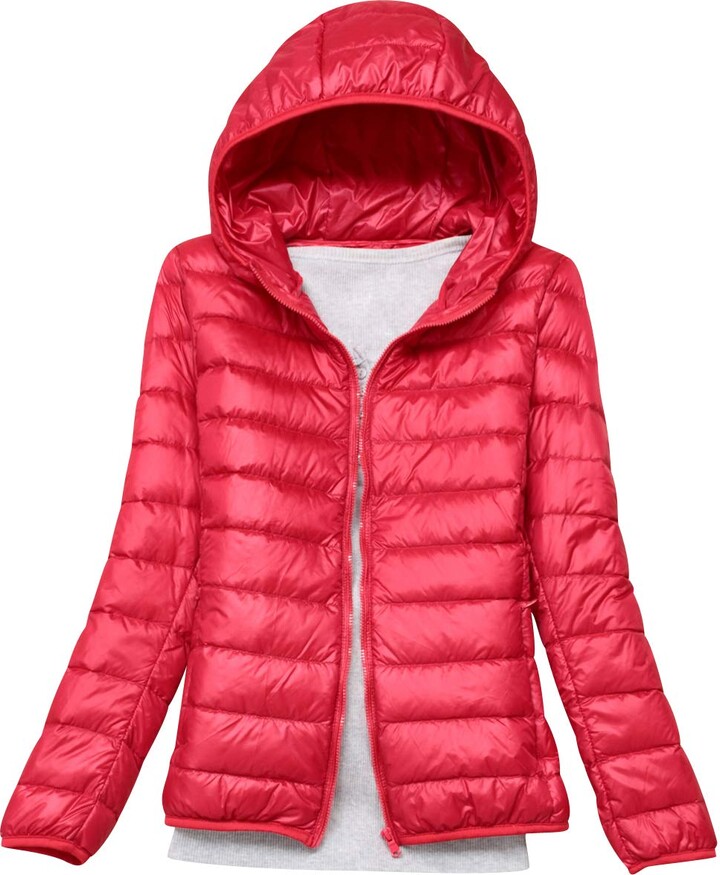 Pengniao Lightweight Down Jacket Women with Hood Womens Down Coats Women's Ultra Light Packable