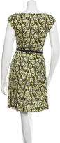 Thumbnail for your product : Prada Silk Floral Print Dress