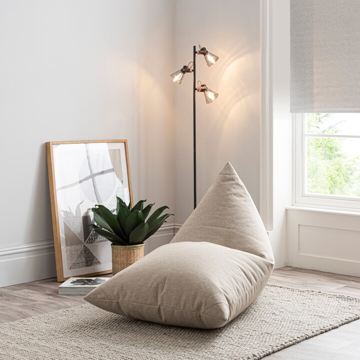 Dunelm Luna Mushroom Pyramid Beanbag Chair Brown ShopStyle Armchairs & Recliners