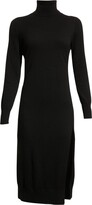 Thumbnail for your product : MICHAEL Michael Kors Turtleneck Slit Midi Sweater Dress