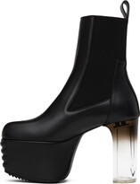 Thumbnail for your product : Rick Owens Black Minimal Grill Boots