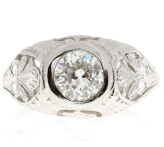 Vintage Art Nouveau Platinum with 1.10ct Diamond Ring Size 9