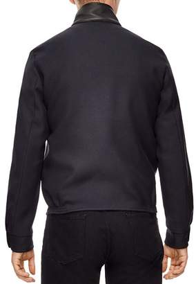Sandro Icon Leather-Collar Jacket