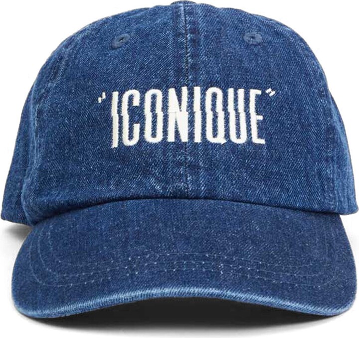 Clare Vivier Iconique Embroidered Denim Baseball Cap