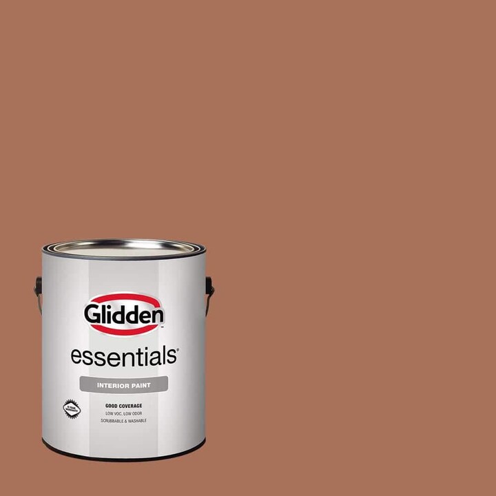Glidden Essentials 1 gal. PPG1068-6 Nutmeg Semi-Gloss Interior Paint