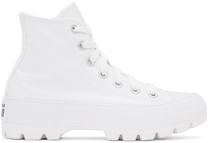 Converse White Lugged Chuck Taylor All Star Hi Sneakers - ShopStyle