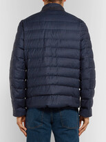 Thumbnail for your product : Loro Piana Gateway Quilted Rain System Wool and Silk-Blend Down Jacket - Men - Blue