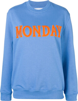 Alberta Ferretti Monday patch sweatshirt