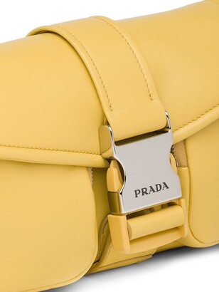 Prada Buckle-Detail Leather Bag