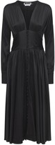 Thumbnail for your product : Rotate by Birger Christensen Tracy Long Sleeve Satin Midi Dress