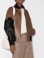 Thumbnail for your product : Plan C Colour-Block Bomber Jacket