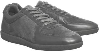 Ask the Missus Gourmet Sneakers Grey Leather Suede