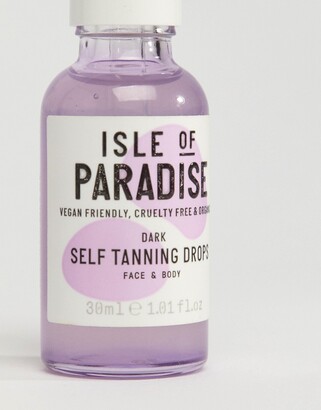 Isle of Paradise Self Tanning Face + Body Drops Dark 30ml