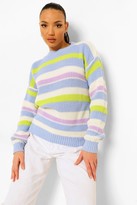 Thumbnail for your product : boohoo Tall Stripe Knitted Jumper