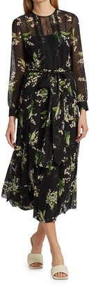 RED Valentino May Lilly Tie-Waist Dress