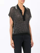 Thumbnail for your product : Lanvin short sleeve knitted blouse