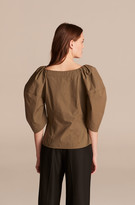 Thumbnail for your product : Rebecca Taylor Lantern Sleeve Poplin Blouse