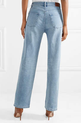 Burberry High-rise Straight-leg Jeans - Indigo