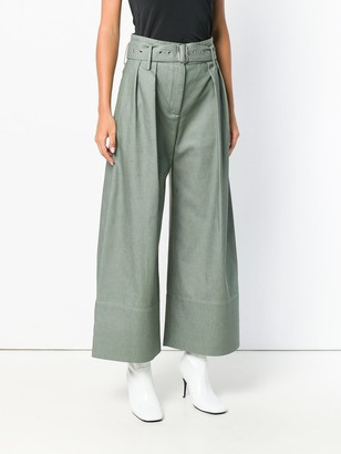 Eudon Choi Cropped Palazzo Trousers