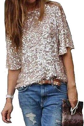 sequin tops for women blouse