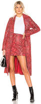 Thumbnail for your product : L'Academie The Serpent Leather Trench Coat