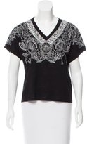 Thumbnail for your product : Maje Short Sleeve Embroidered Top