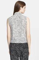 Thumbnail for your product : Robert Rodriguez Chalk Print Silk Blouse