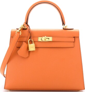 Hermès - Authenticated Kelly 25 Handbag - Leather Gold Plain for Women, Never Worn