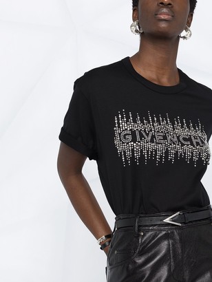 Givenchy rhinestone-embellished logo T-shirt