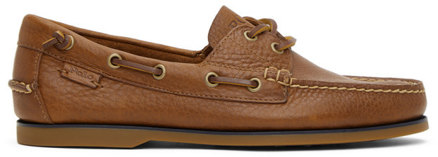ralph lauren leather boat shoes