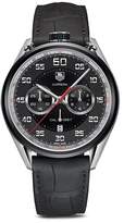 Thumbnail for your product : Tag Heuer Carrera Calibre 1887 Chronograph Stainless Steel and Black Leather Watch, 45mm