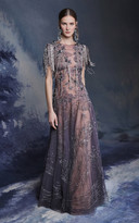 Thumbnail for your product : Marchesa Illusion Neckline Tulle Gown