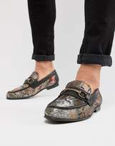 Thumbnail for your product : ASOS Design Loafers In Floral Print With Snaffle