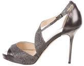 Thumbnail for your product : Jimmy Choo Glitter Ankle Strap Sandals