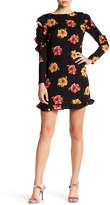 Thumbnail for your product : Nicole Miller Studio Ruffled Sleeve Floral Dress