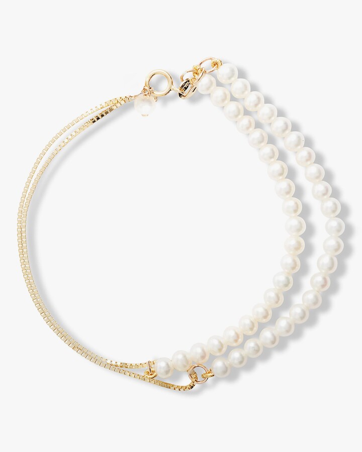 MS-345 Parfum weiß Perlen Armband white Pearls Bracelet Mode Schmuck 