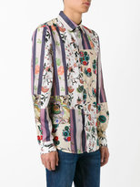 Thumbnail for your product : Roberto Cavalli patchwork print shirt - men - Cotton - 42