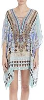 Thumbnail for your product : Camilla Short Lace-Up Silk Caftan Coverup