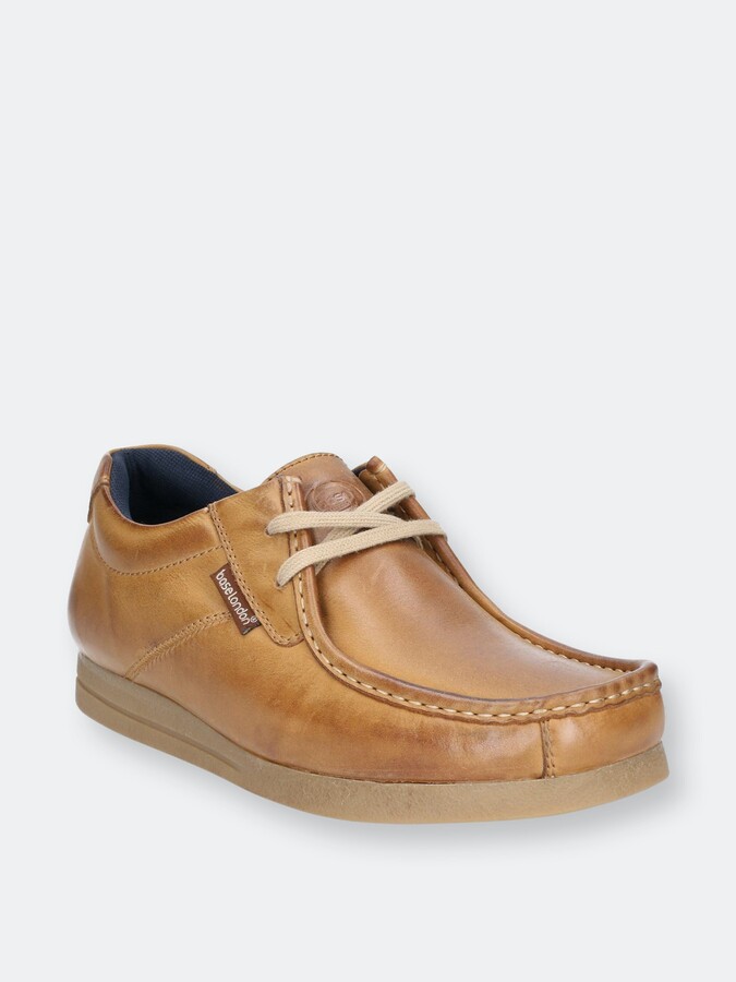 Men's Base London Sleeve Tan Leather Slip On Shoes 