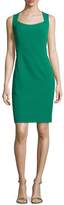 Thumbnail for your product : Albert Nipon Structured Stretch Crepe Sheath Dress w/ Jacket, New Emerald